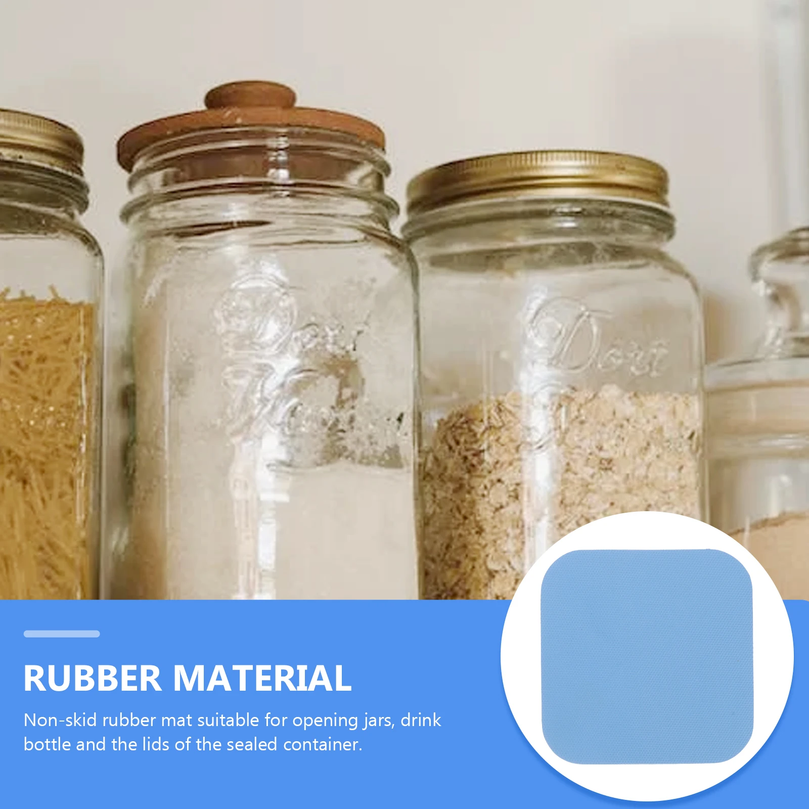 

4Pcs Jar Opener Pads Rubber Gripper Mats Non-Slip Heat Resistant Kitchen Jar Lid Openers Multifunctional Cup Coasters for Women