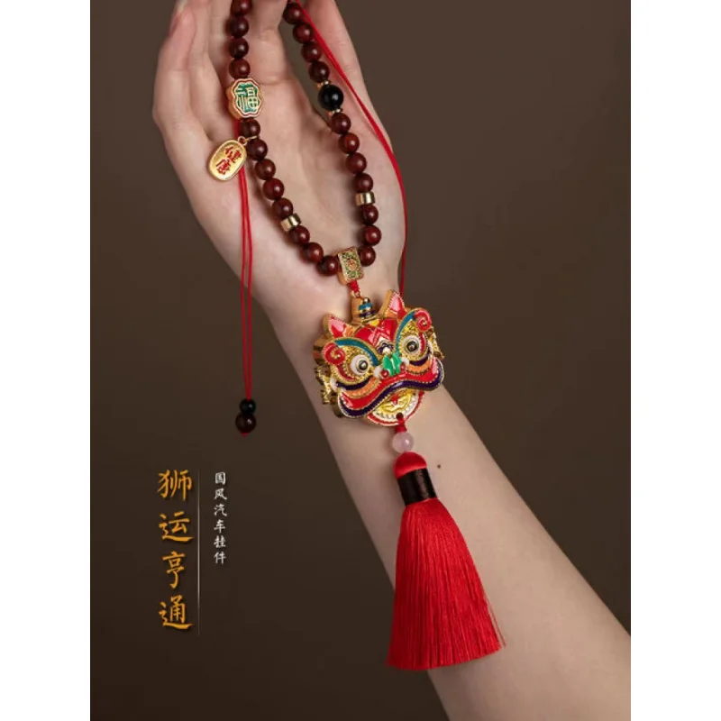 Xingshi السيارات معلقة حلية سيارة الداخلية معلقة اكسسوارات اليدوية النحاس المينا مرآة الرؤية الخلفية سيارة قلادة Lukcy Cham #4