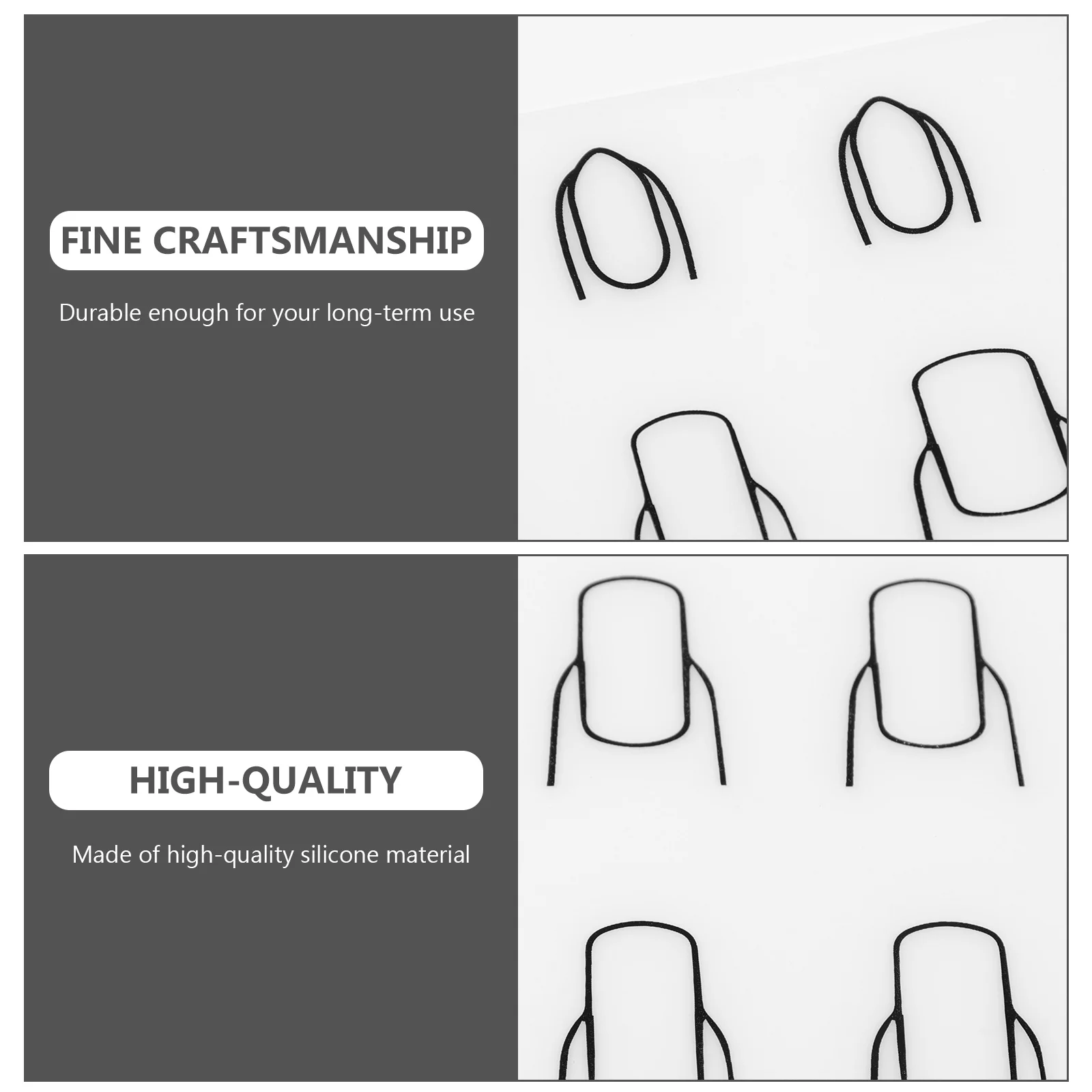 

2Pcs Nail Art Mats Silicone Practice Tools for Manicure DIY Stamping Accessories Waterproof Washable Salon Supplies