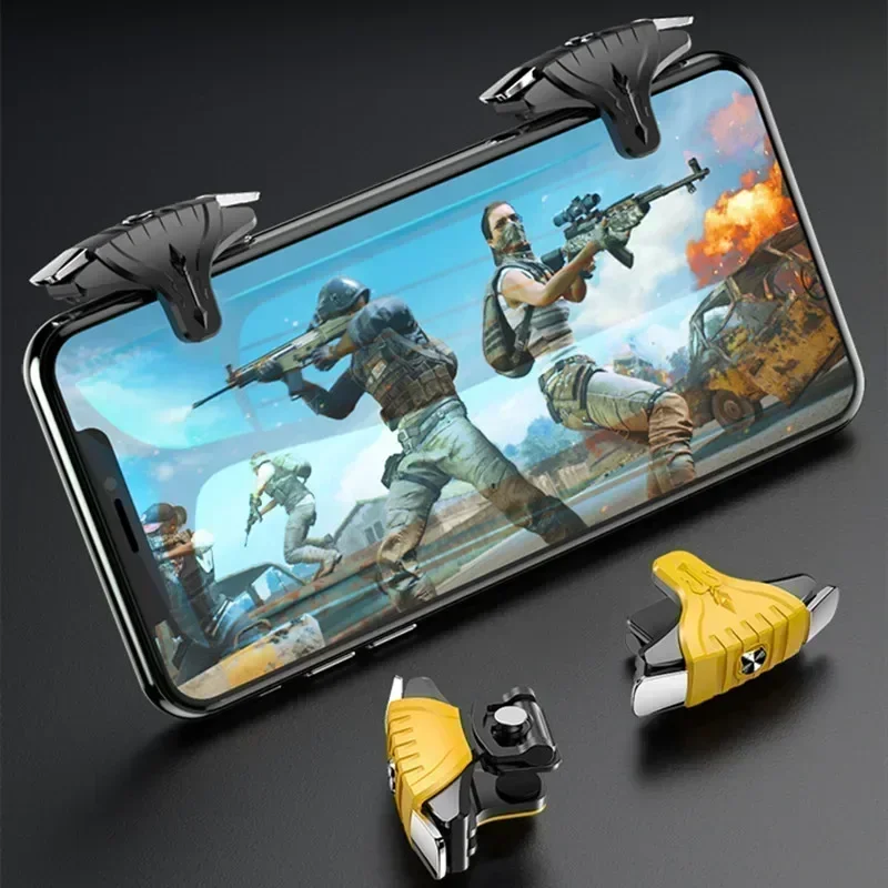 2ชิ้น ABS จอยสติ๊ก F01สำหรับเกม pubg L1ยิงจุดมุ่งหมายปุ่ม R1สำหรับ iOS Android อุปกรณ์เล่นเกม