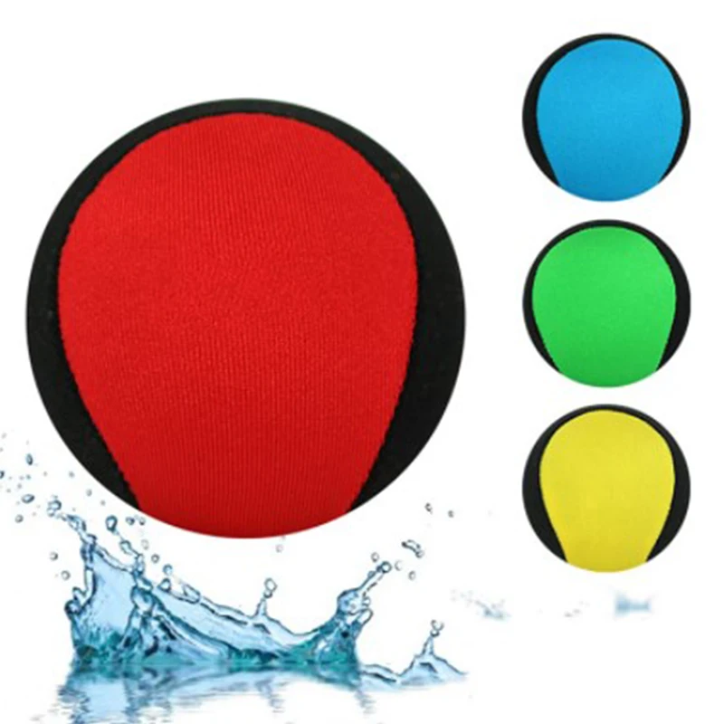 1Pc 5.5cm TPR Water Bouncing Ball Surf Skimming Jumper Pool Sport Ball Pool Beach Sports Toys Fidget Stress Relief Ball