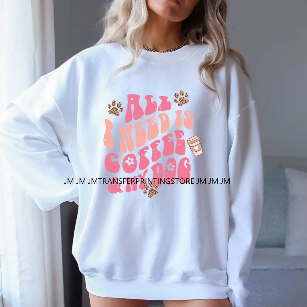 Hochwertige Hunde katze Mama Liebe Design Druck Blumen Mutter Brief Eisen auf dtf Transfer Aufkleber bereit, für T-Shirts zu drücken