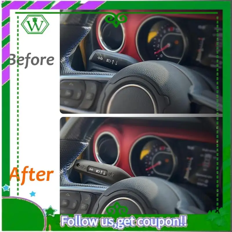 AC34-Turn Signal Lever Extension Blinker Switch Indicator Extension For Jeep Wrangler JL Gladiator JT 2018-2024 Accessories