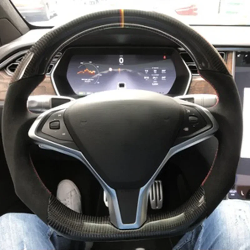 Car Steering Wheel for Teslas  Model Y 3 X S Carbon Fiber Steering Wheel