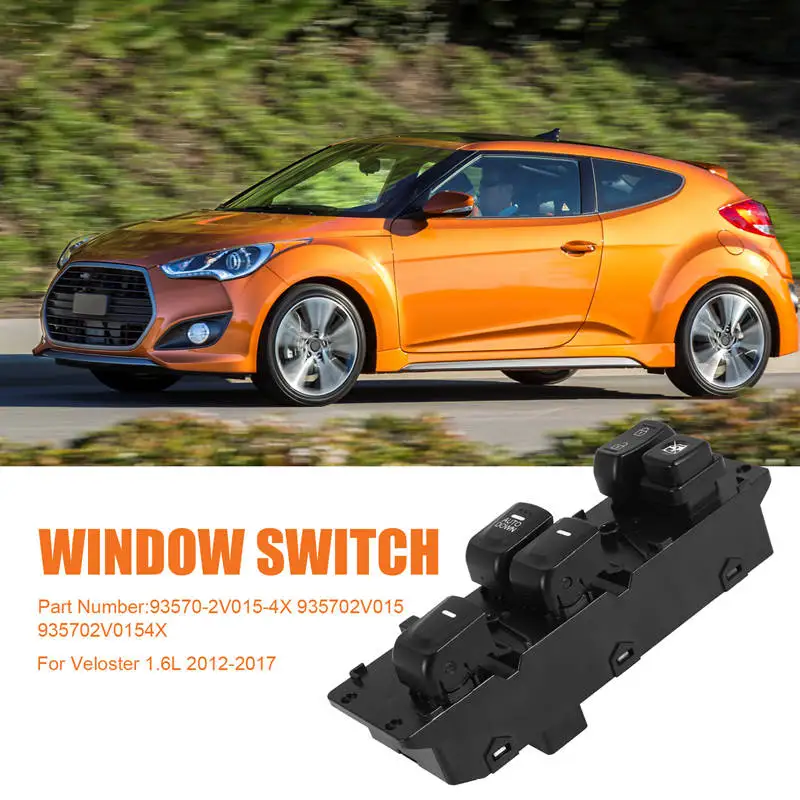 Car Left Side Master Power Window Switch For Hyundai Veloster 1.6L 2012-2017 93570-2V015-4X