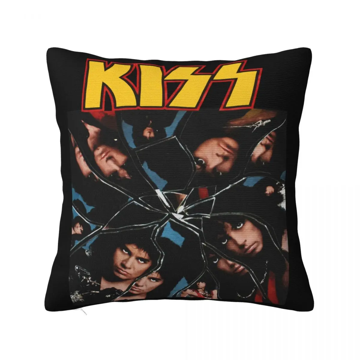 Vintage Kiss Crazy Nights Gene Simmons Paul Black Men Middle Aged Science 2021 Cheap Price Pillow Case