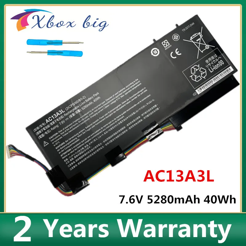 Bateria do Portátil para Acer Aspire P3131 171 2icp5 60 802 Travelmate X313 Ac13a3l