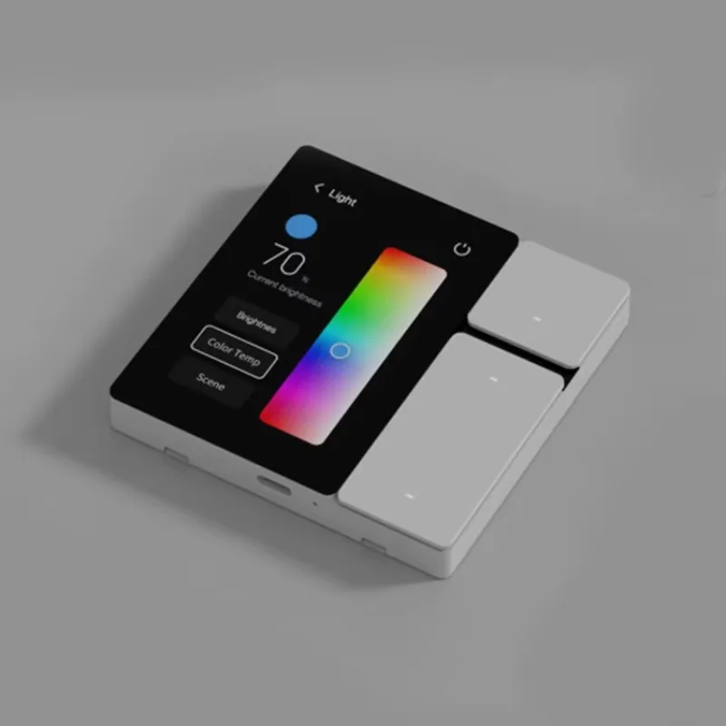 2024 Gold 3,5 Zoll Home Smart Wandschalter IoT Smart Home Automation Smart Living Apps arbeiten zusammen