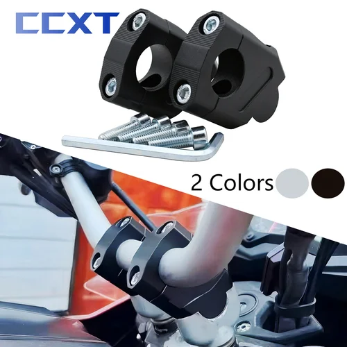 Elevadores de manillar de motocicleta, adaptador de abrazadera Universal de 28mm y 22mm para Kawasaki Suzuki Yamaha Honda BMW R1300GS 1250GS R1200GS R1200R