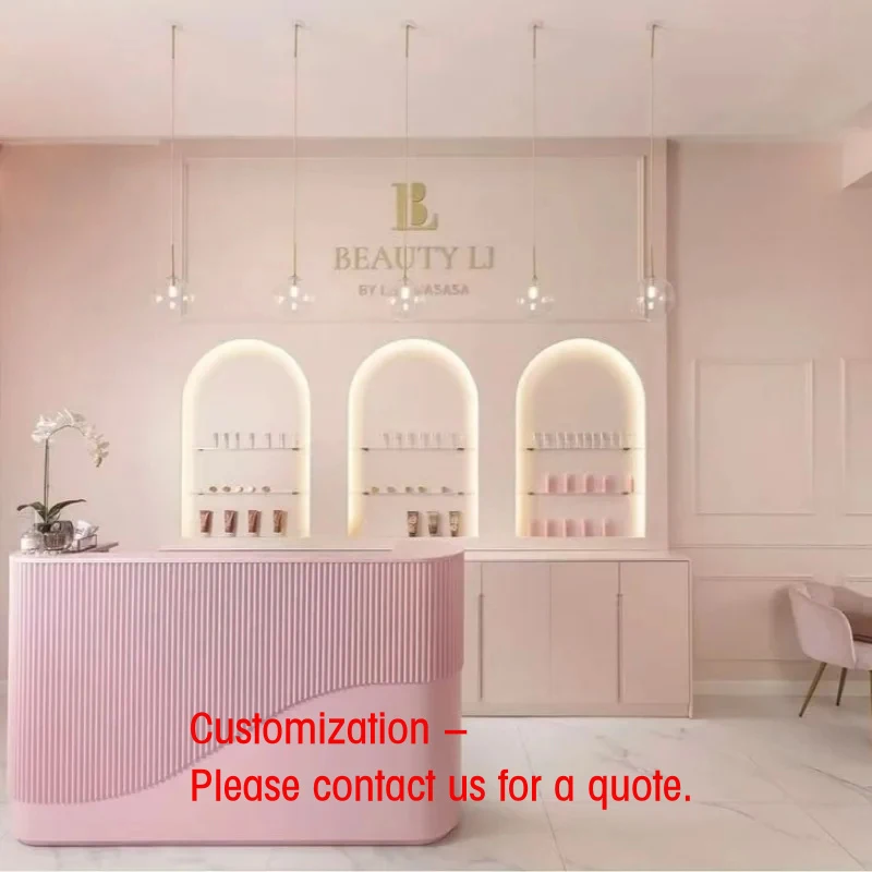 custom.YS-0888C High Quality Luxury Wood Handmade Multi-Functional Modern Commercial Storage Manicure Skincare Furn
