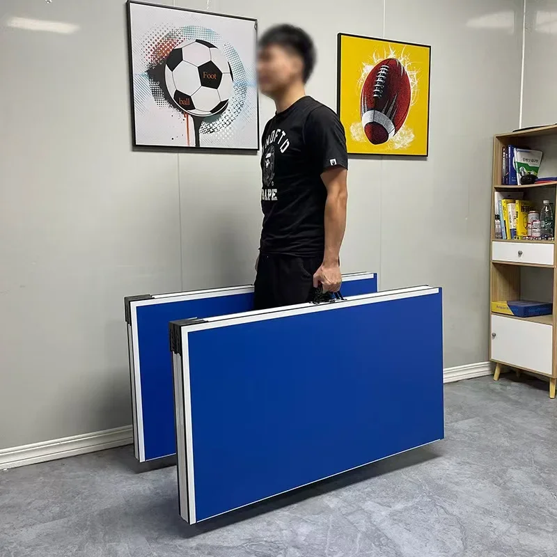 Professional table de ping pong avec support raquette mdf table tennis board indoor foldable table tennis