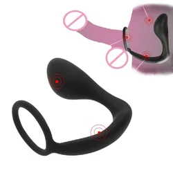 Silicone Male Prostate Massager Adult Non-vibrating Sex Products Sex Toys Great For Men Or Same-sex Couple Sensitive Cock Rings