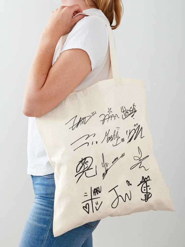 TREASURE OT12 Signatures Tote Bag canvas tote bags women shopping trolley Shopper