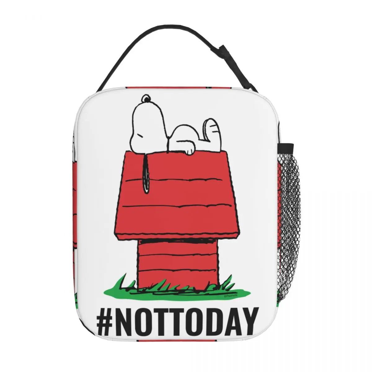 Saco de almoço isolado para comida ao ar livre, Refrigerador portátil, Caixa térmica, Amendoim engraçado, Snow Napping Product