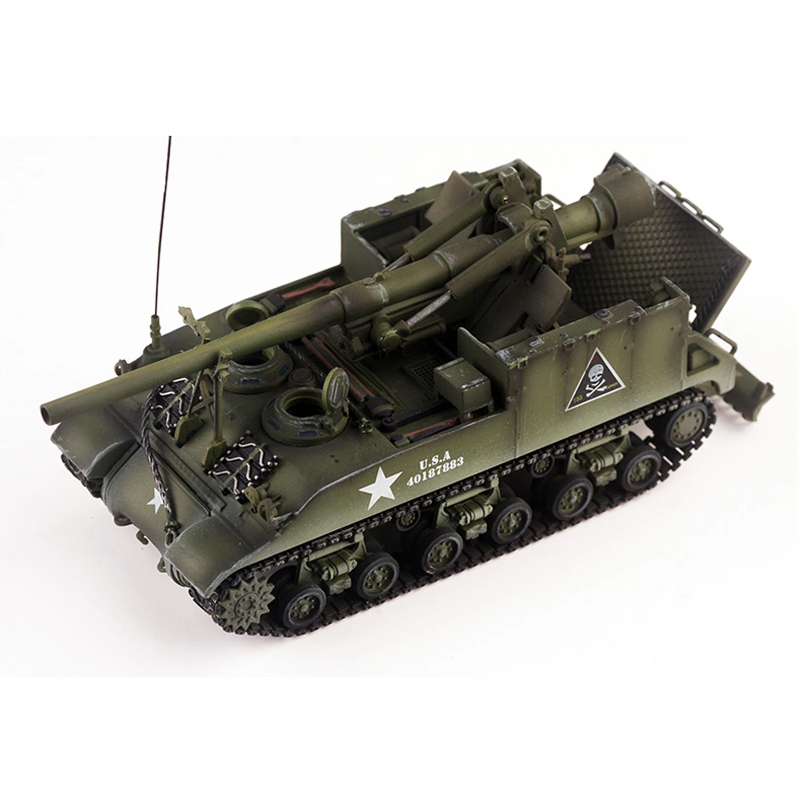 PMA 1/72 American Tom M40 Self-Propelled Gun Alloy Finished Model Skull Mark.Collection of military models gifts for big boys