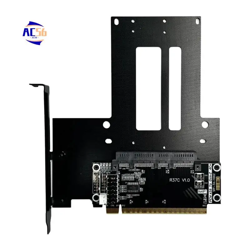 

AC56-512Gbps Pcie 5.0 X16 To 4C+ Riser Card 4C+ Плата адаптера защиты расширения EDSFF Server GEN5 16X Extender