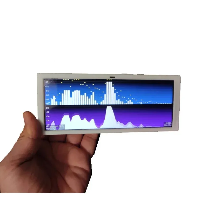

DIY voice controlled music spectrum clock 6-inch VU level meter display supports HDMI output desktop ornament gift