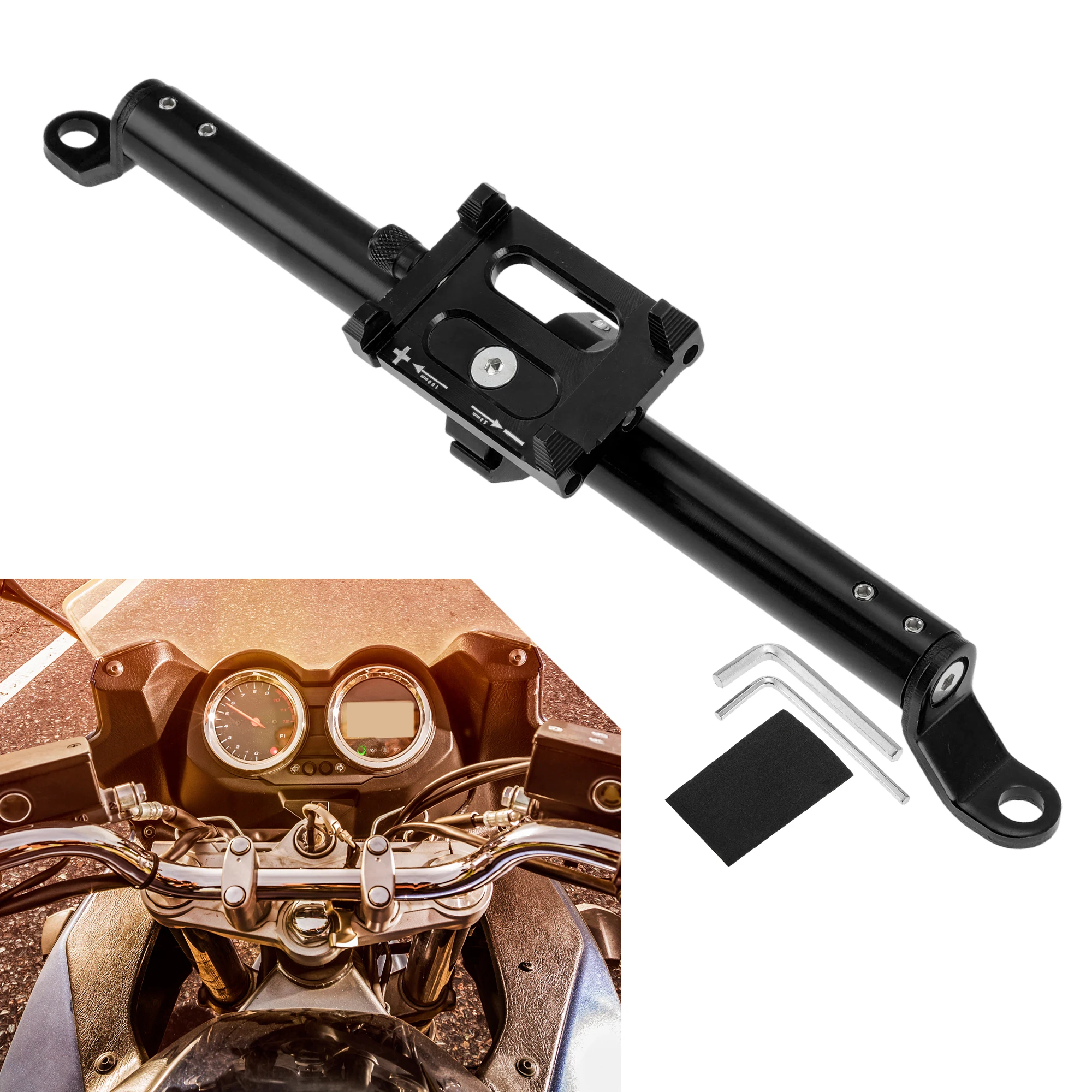 

Motoforti Motorcycle Handlebar Extender Universal Aluminum Alloy Balance Bar Handle Bracket Multiple Sizes Motorcycle Parts