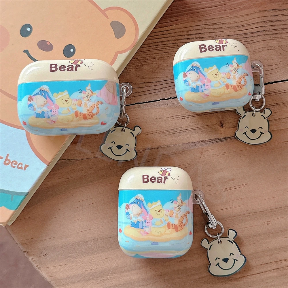 for Apple AirPods 4 2024 Cartoon IMD Earphone Cover for AirPods 3 2 1 Pro Pro2 Wireless Bluetooth Case Winnie Bear Tigger