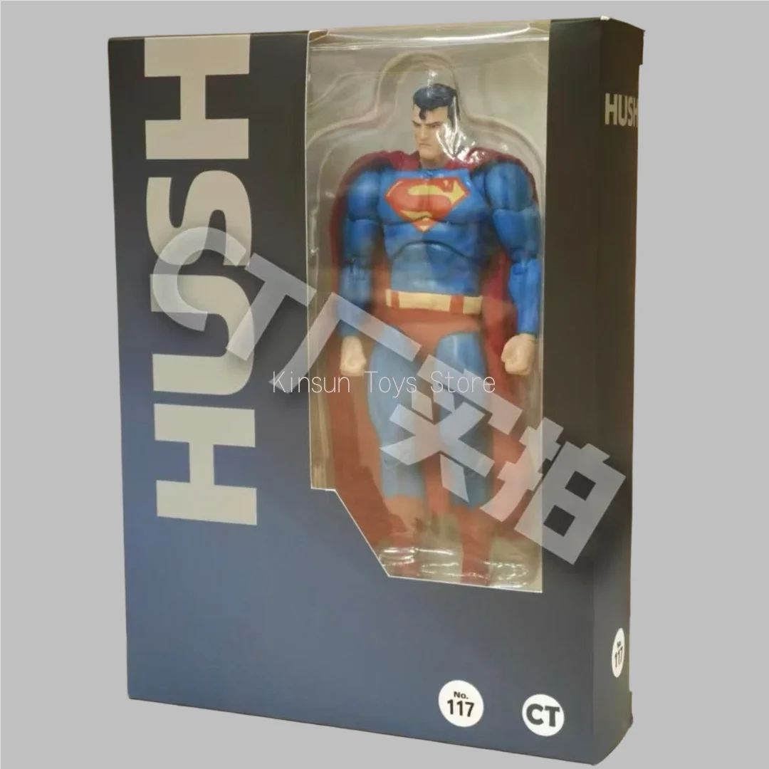 Spot 16cm Ct Superman Mafex 117 Hush Comic Version Dc Justice League Artikulierte Actionfigur Sammlermodell für Sammler