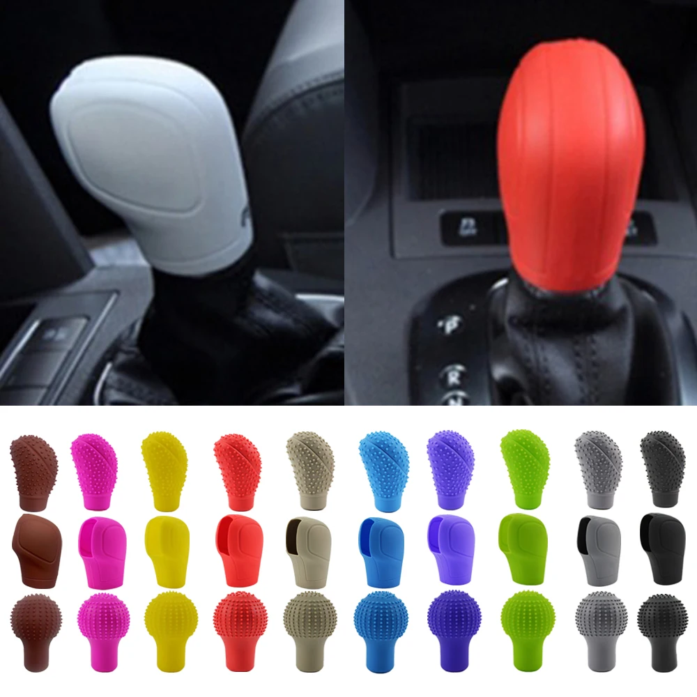 Car Silicone Gear Shift Knob Cover Antislip Shifter Knob For Volkswagen Golf Amarok Canyon Aventura Atlas Beetle Jetta Bora CC