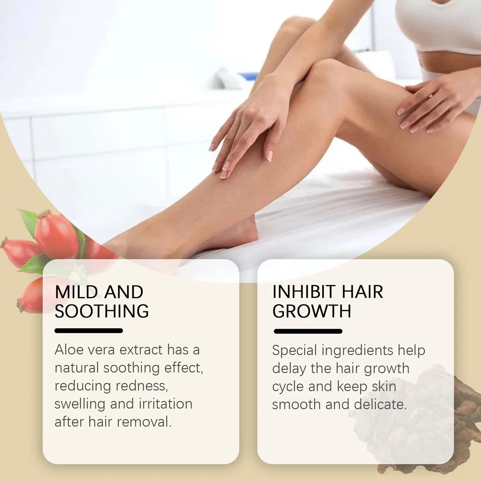 Cyperus Rotundus Oil for Hair Removal Reducing Body Hair Growth Oil Suitable for Legs Arms Face SNO88