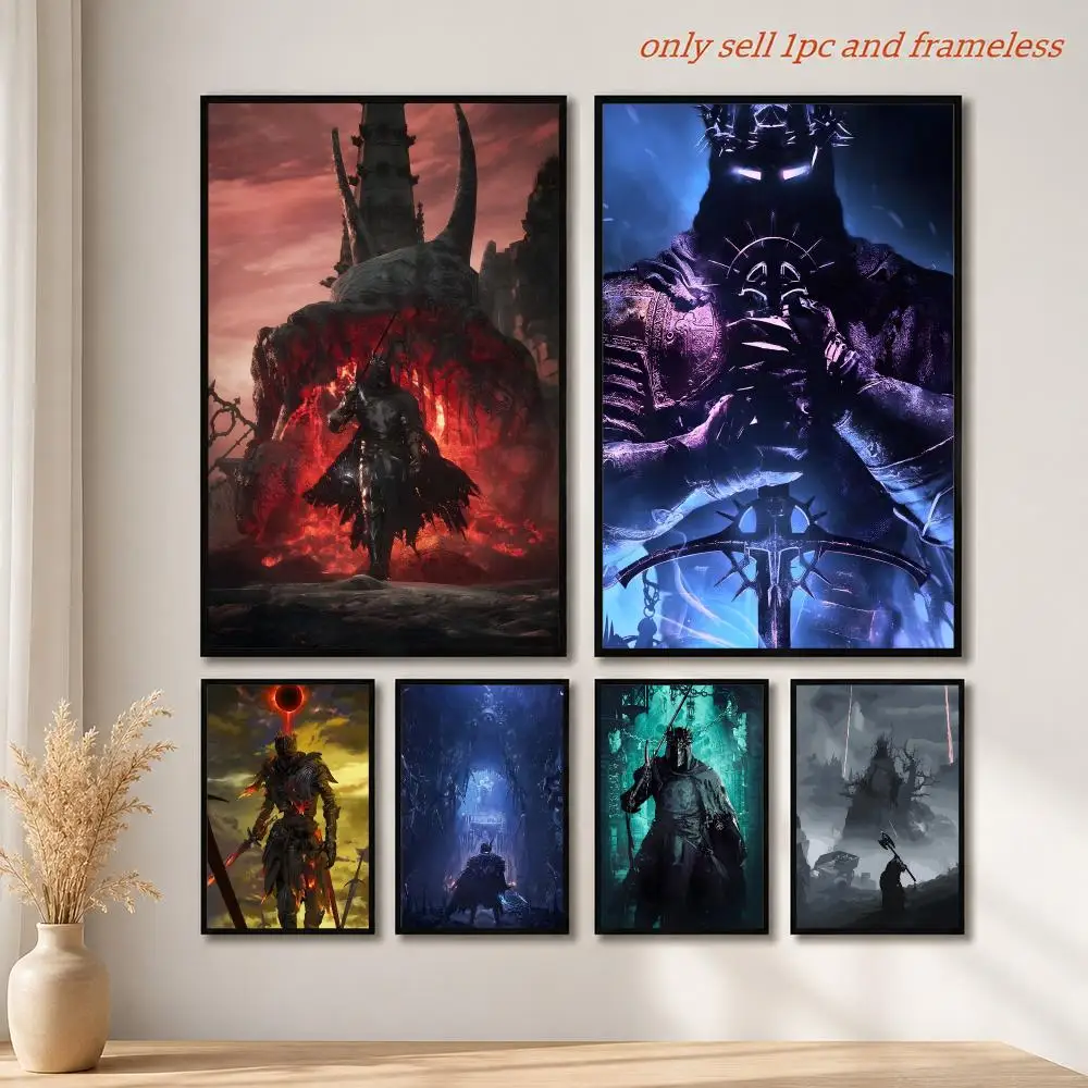 Games L-Lords of the Fallen Poster Mural HD Wall Decals for Bedroom Living Room Home Self-Adhesive Decor Gift