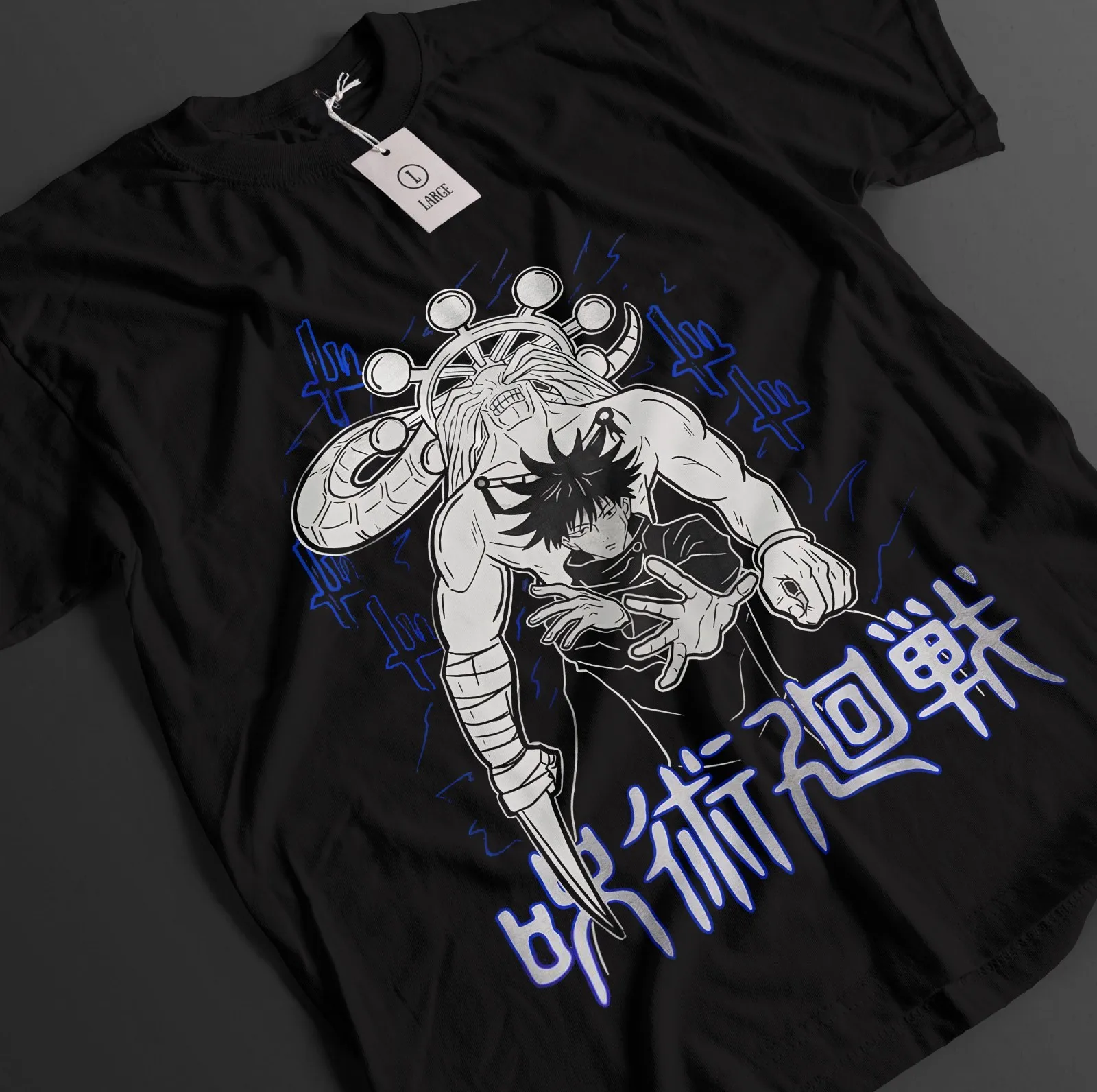 Jujutsu Kaisen Shirt Megumi Fushiguro T-Shirt Gojo Toji Top JJK Anime Mahoraga