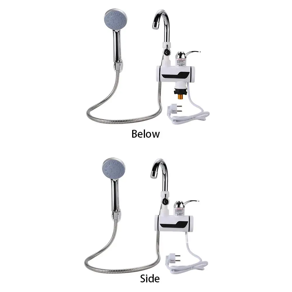 220V Electric Water Heating Kitchen Sink Faucet EU Plug Faucet Bathroom Faucet Shower Digital Water Heater Display Accessories