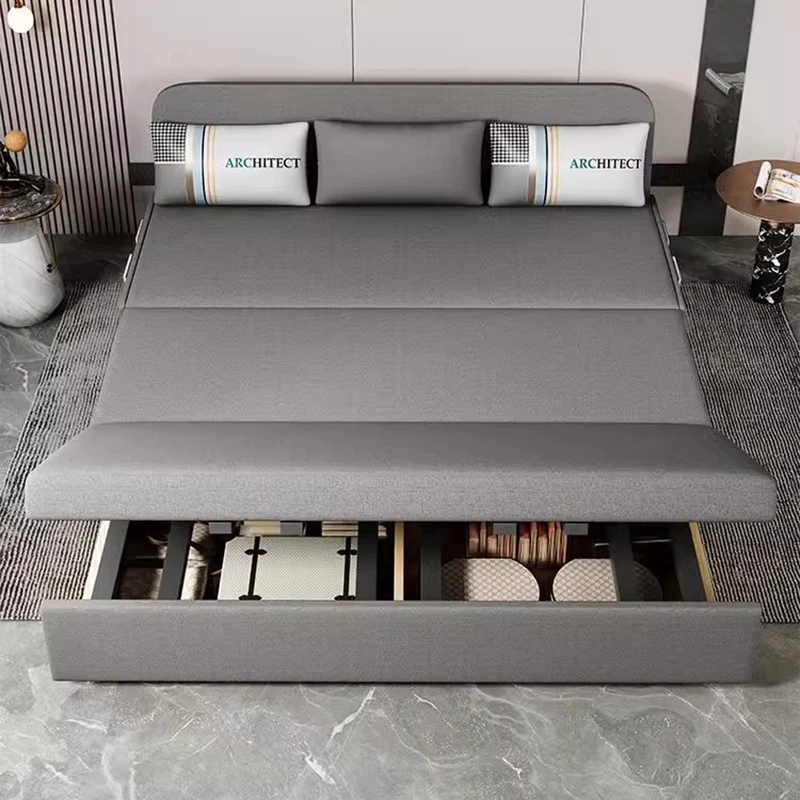 Double Folding Sofa Bed Dual Purpose Multi Functional Relax Comfortable Sofa Minimalist Designer Divano Mueble Home Furniture