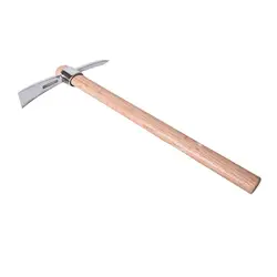 Stainless Steel Pickaxe Gardening Mattock for Planting Camping Tilling