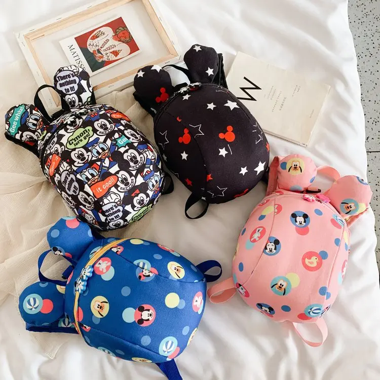 Disney Originele Cartoons Kinderen Rugzak Mickey Mouse Minnie Kleuterschool Baby Leuke Anti-verloren Schooltas Nieuwe Kids Meisjes tas