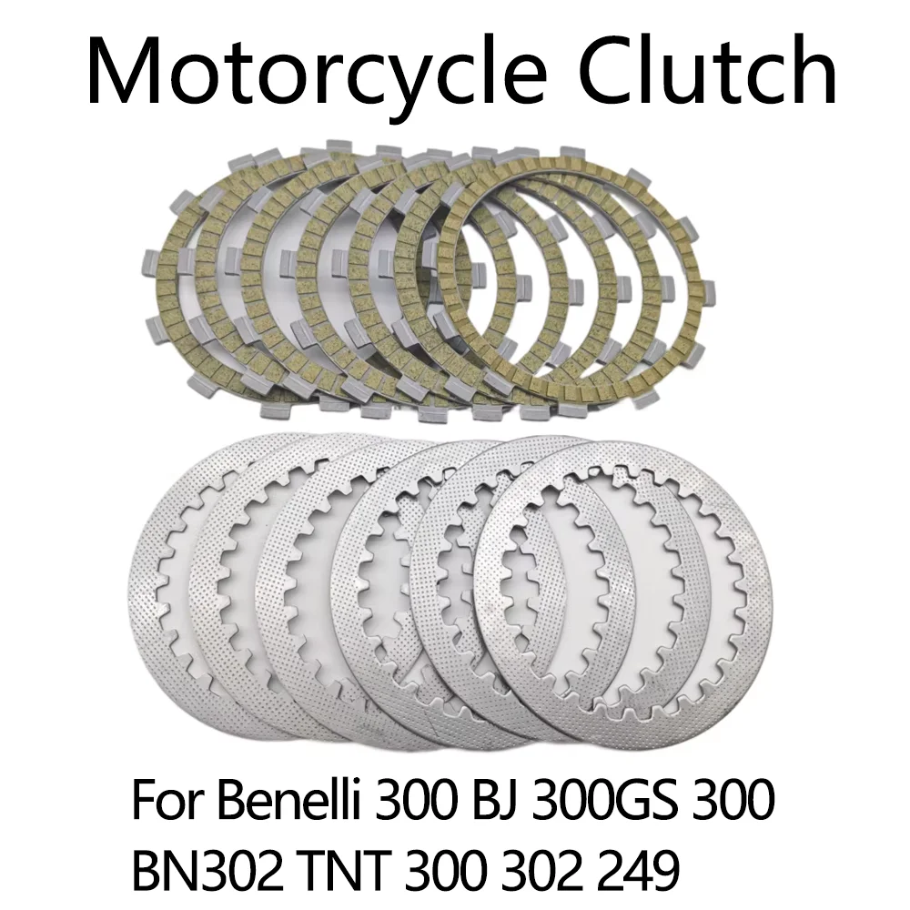 

For Benelli 300 BJ300GS BJ300 BN 302 TNT300 TNT302 TNT249 BJ 300GS TNT 300 302 249 Motorcycle Clutch Friction Disc Plate Kits