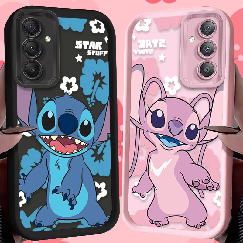 Reuben ستيتش الملاك ليروي حافظة لهاتف سامسونج جالاكسي A54 A05 A05S A34 A24 A14 A53 A33 A23 A13 A52 A52S A71 A51 A31 A50 الغطاء الخلفي