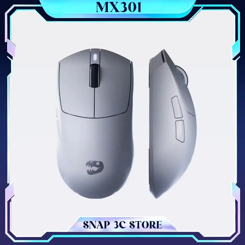 MX301 Wireless Gaming Mouse Lightweight Tri-Mode Bluetooth 2.4G 26K DPI Optical Mouse Long Battery Life for FPS Gamer Office PC