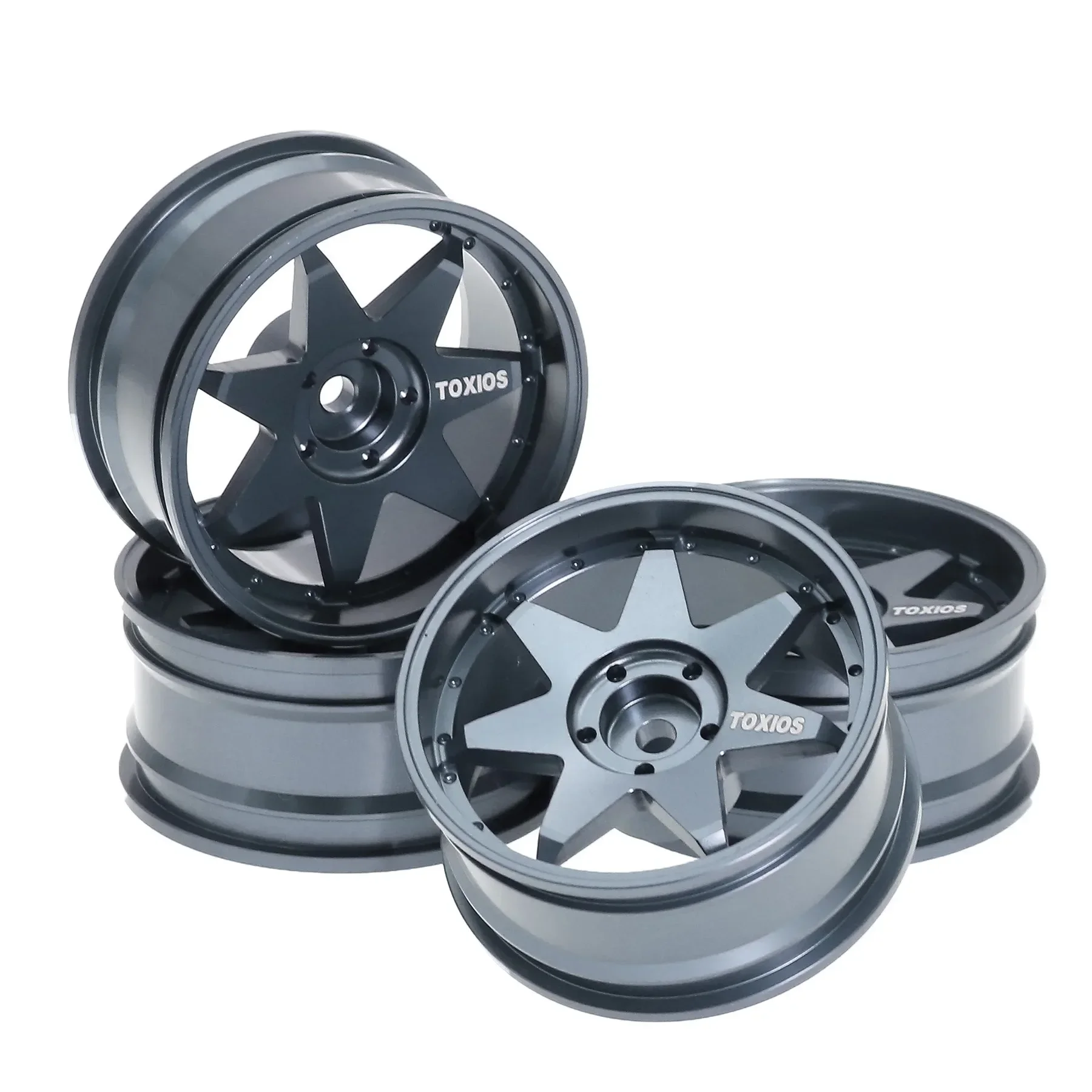 

4pcs 52mm 1/10 RC On-Road Drift Racing Car Metal Wheel Rim Wheel Hubs for Tamiya XV01 TT01 Kyosho HSP HPI Sakura Trxs RedCat