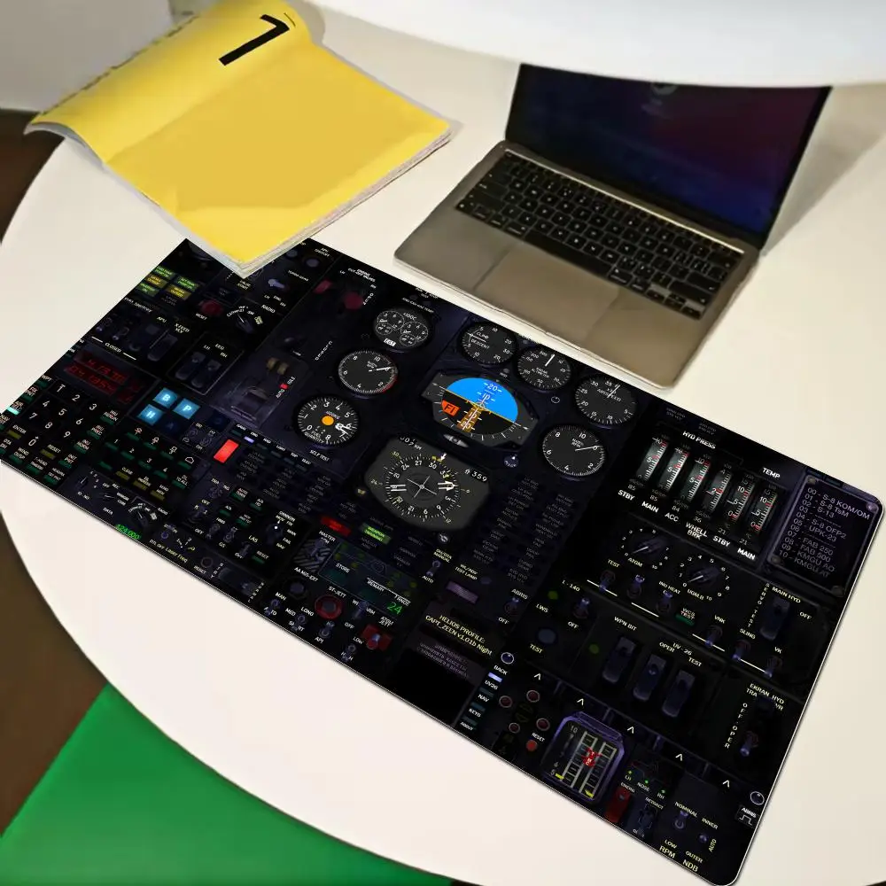 Aviation Theme Mouse Pad Large Rubber Base Anti-slip PC Desk Accessories  for Offices and Gamer Keyboard Mats Decor Mat  XAXC