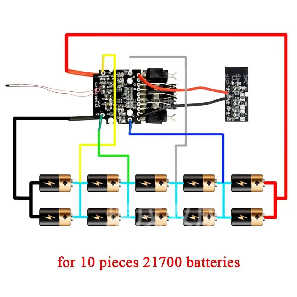 Overcharge Protection Charging Protection Board Li-Ion Battery Type 20V Li-Ion Battery Protection Board Durable for Dewalt