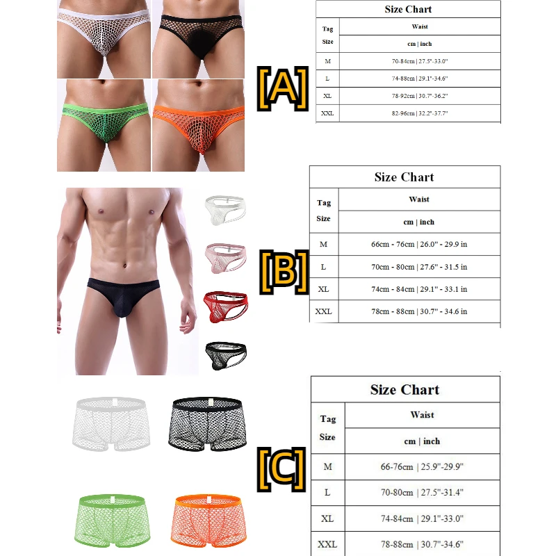 Sexy Men Transparent Briefs Mesh Underwear Breathable Male Panties Perspective Underpants Slips Homme Erotic Panties Hollow