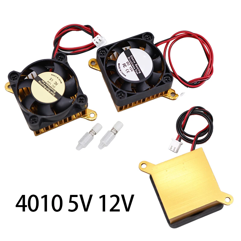 4010 xh2.54 2pin DC 5V 12V 40mm 40x40x10mm Fan Graphics Card oil dual ball Fan With Heat Sink Cooler Cooling Fan 2PIN