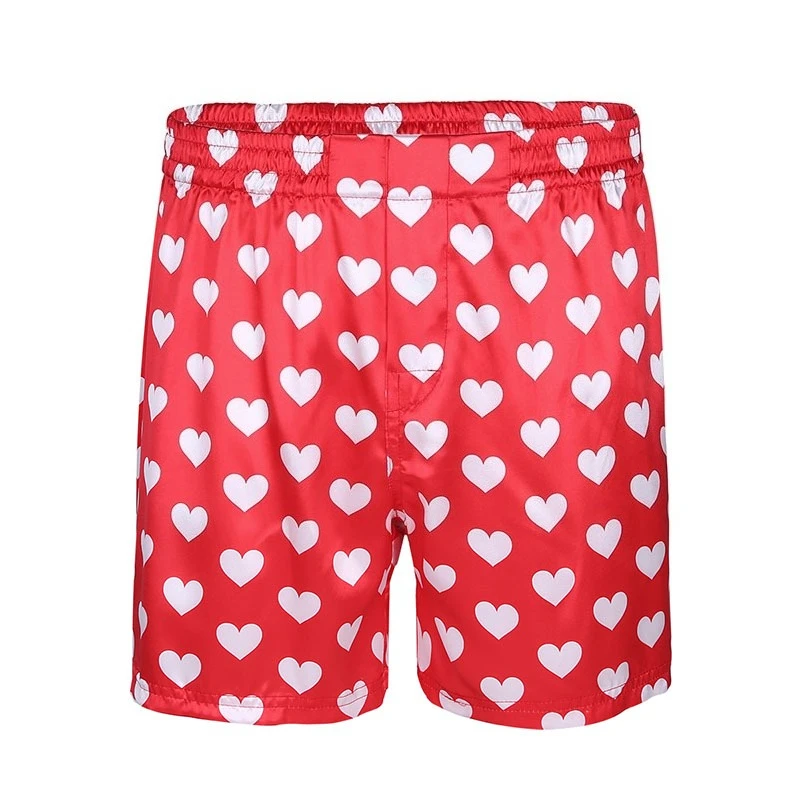 Summer Casual Quick-drying Breathable Men Women Cute Love Heart Print Classic Soft Shorts Summer Quick Dry Beach Short Pant Moto - Image 2