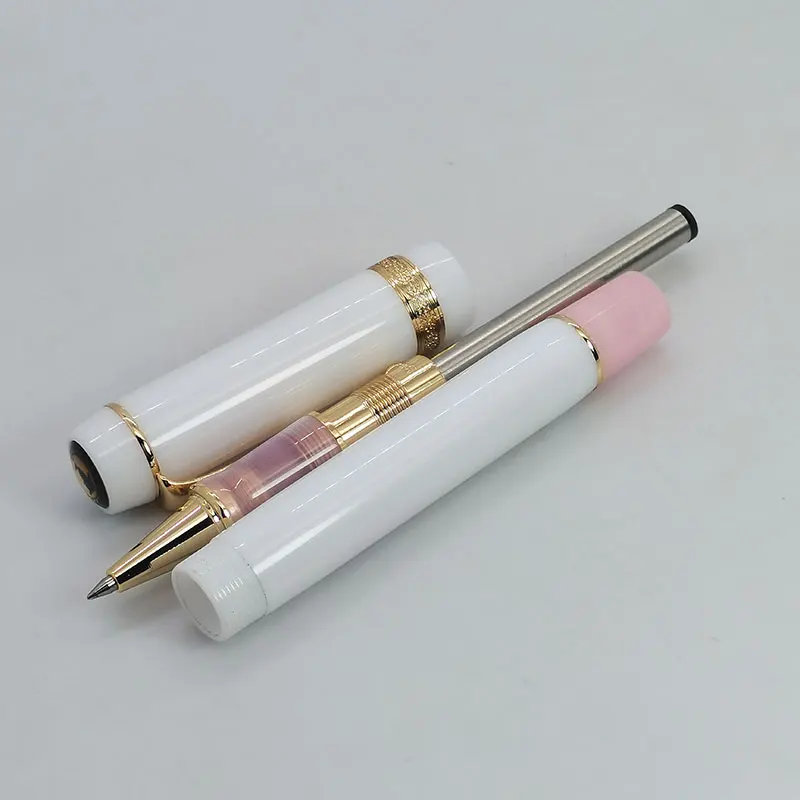 Kaigelu 316A Roller Pen Acrylic Barrel Color Design Office Business Ink Pen Black Ink White Color-Blocking New Model