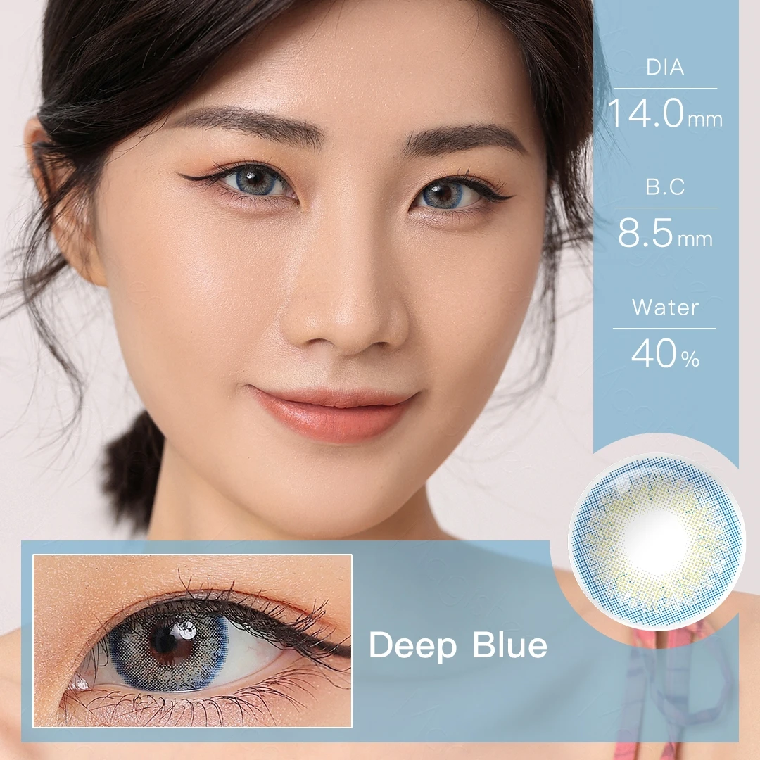 Lentillas de colores para ojos, lentillas de colores marrones, maquillaje cosmético, almacén de San Pablo