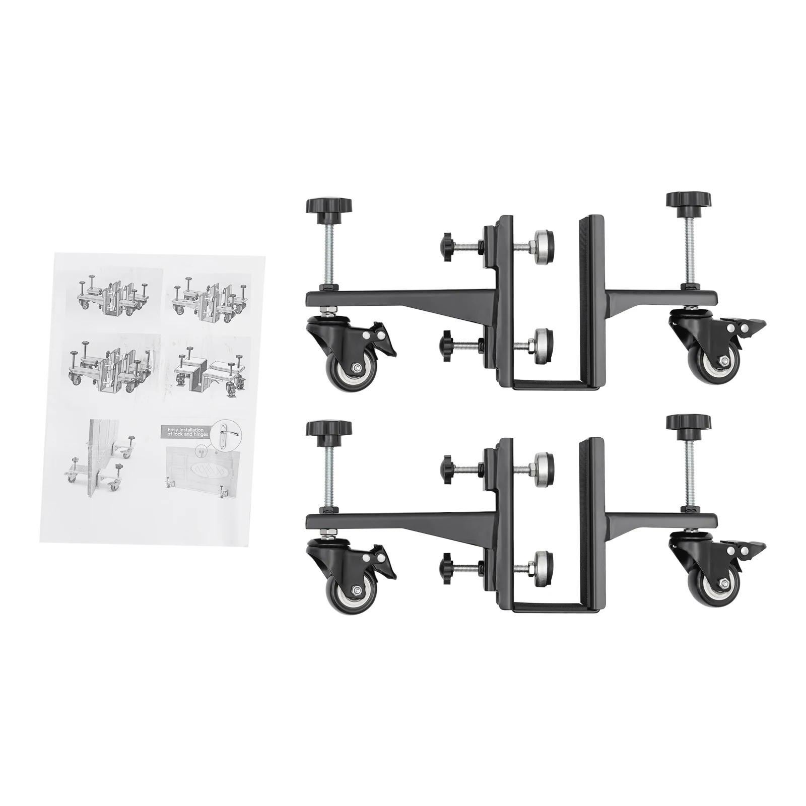 2pcs Door Installation Tools Portable Home Door Positioning fixture w/Pressure Plate Holder for Doors with  thickness of 1-2.375in