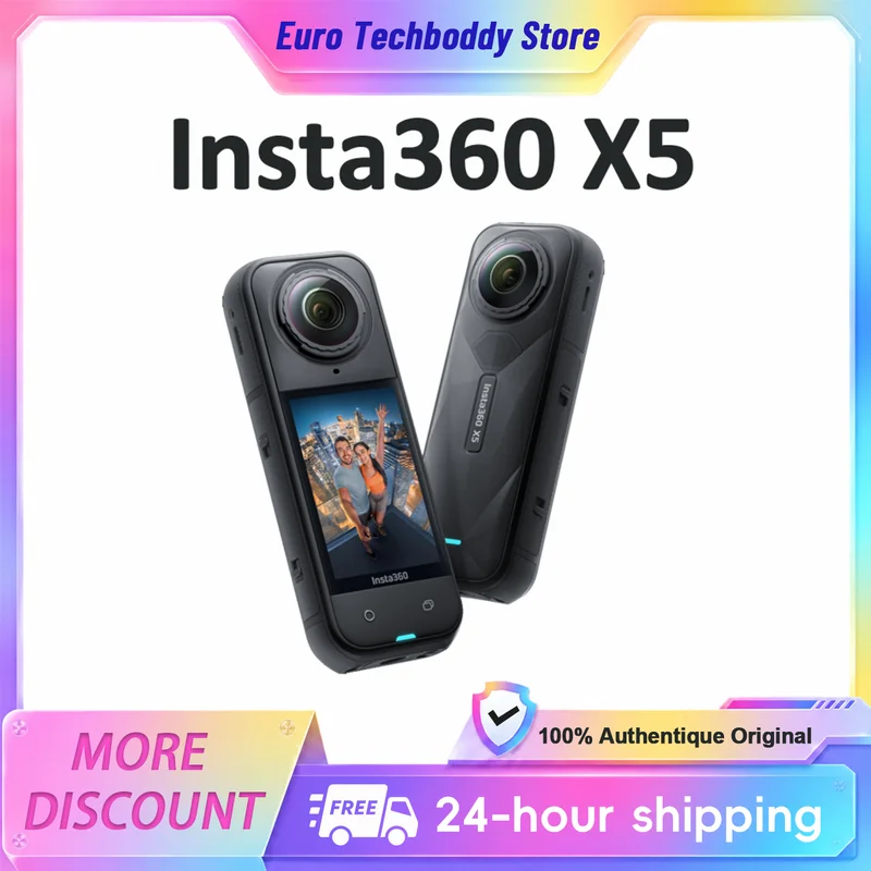 Insta360 X5 8K — video sferici con IA anche di notte