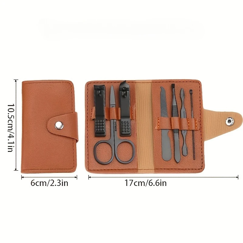 Steel Nail Clipper Kit with High Carbon Steel Blades Nail Care Tool Kit with Storage Box Concave Blade Design For Trimming Nails