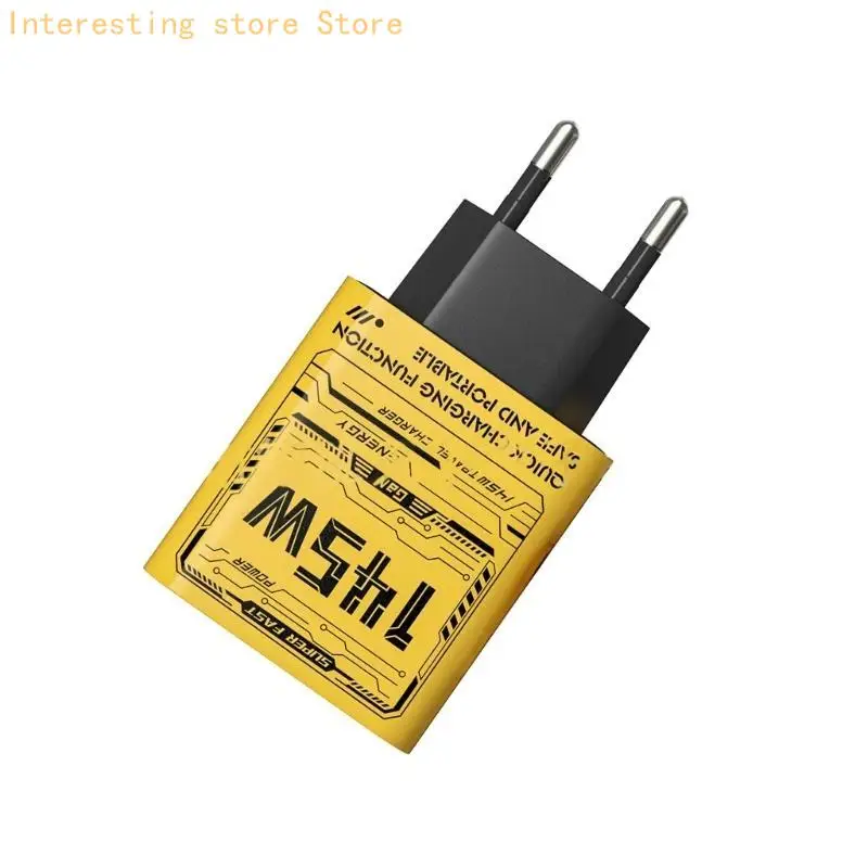 55KC 145W 3 Port USB C PD3.0 Adaptateur Fast Speed ​​USB Type C Téléphone mobile rapide