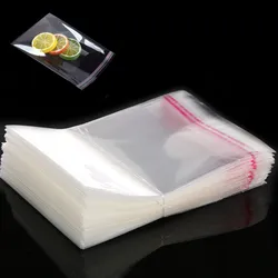 Sachets transparents hermétiques pour accessoires de bijoux, sachets auto-adhésifs OPP pour bonbons, emballages refermables pour cadeaux et cookies, 100 pièces