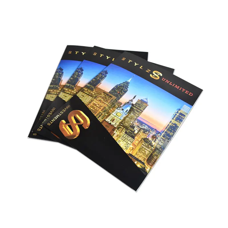 Custom Printing a4 presentation folders 300gsm paper with flaps office file folder