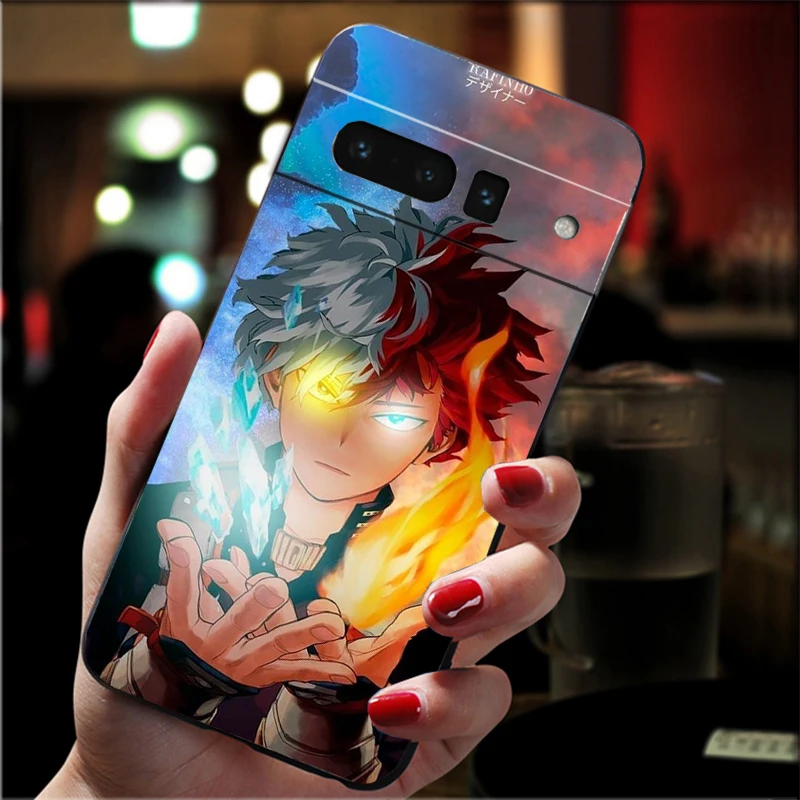 حافظة هاتف Todoroki My Hero Academia لهاتف Google Pixel 10 9 Pro XL 9A 8 7 6 Pro Pixel 8A 7A 6A Pixel 8 7 6 5